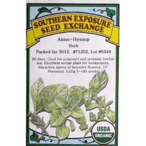  Organic Anise Hyssop Herb Seeds Patio, Lawn & Garden