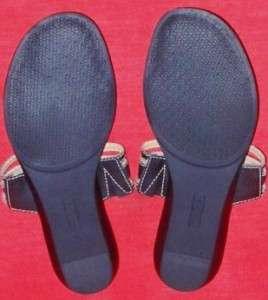 NEW Womens SONOMA Black Flats Slides Sandals Shoes 7.5  