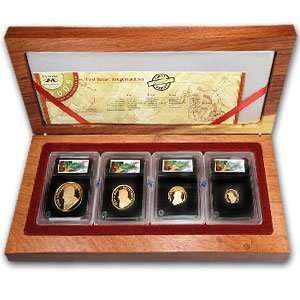  2005 4 Coin Proof Gold South African Krugerrand Set (FS 