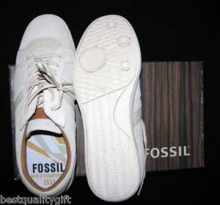 FOSSIL MAZZA SUEDE STONE SNEAKERS TENNIES SHOES~SIZE 10.5 NEW  