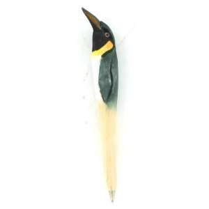  Penguin Animal Writing Pen Wood Carved