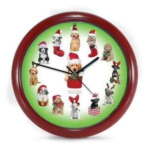  Christmas Puppy Sound Clock