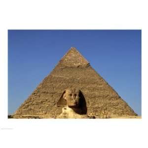 Great Sphinx Chephren Pyramid Giza Egypt 24.00 x 18.00 