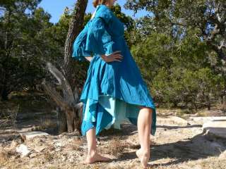   Dress Layered With Sleeves Pirate Wench Renaissance Costume Blue