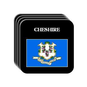  US State Flag   CHESHIRE, Connecticut (CT) Set of 4 Mini 