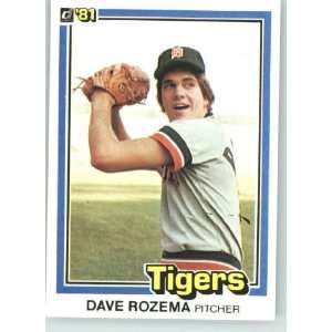  1981 Donruss #9 Dave Rozema   Detroit Tigers (Baseball 