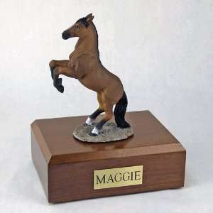  Horse Urn Sorrel Rearing Figurine Walnut   Wood Choice 