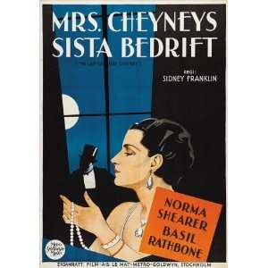 The Last of Mrs. Cheyney Movie Poster (11 x 17 Inches   28cm x 44cm 