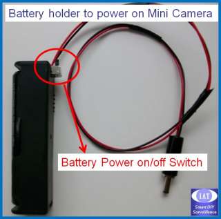 Mini 2.4GHz SPY Wireless Camera, 4200mAh Battery Clip, Receiver 