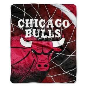 Chicago Bulls 50x60 Retro Style Plush Raschel Throw Blanket