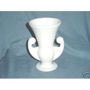  Milkglass Handled Vase 