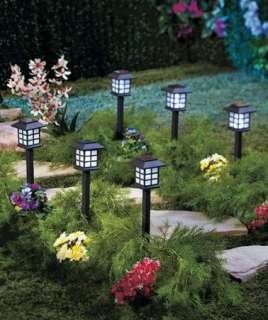 12 Solar Powered Lantern Stakes Lights Outdoor Lighting  