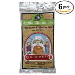 Sturdiwheat Pancake Mix Apple Cinnamon, 6 Ounce (Pack of 6)  
