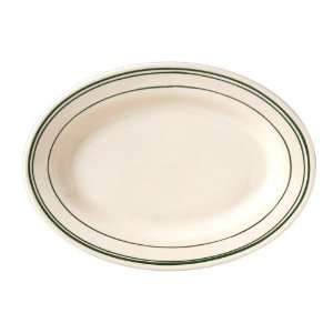 Vertex China Del Mar Green Collection 8 1/2 In. White Platter   Case 
