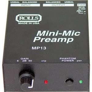 Rolls MP13 Mini Microphone 1 Channel Amplifier  