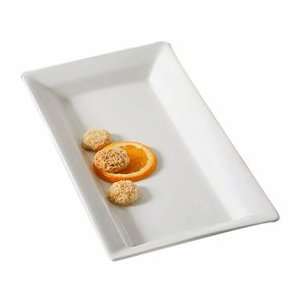 Prince White Square Deep Platters   14 Long x 7 Wide x 1 1/2 High 