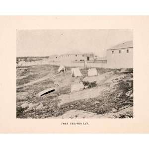  1898 Halftone Print Fort Chipewyan Alberta Canada Ruperts 