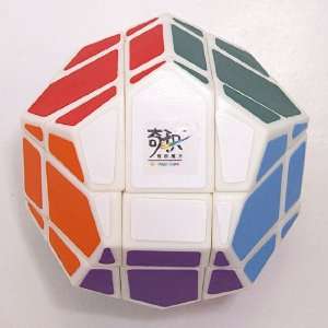    QJ Skewb Megaminx Dodecahedron Puzzle Cube White Toys & Games