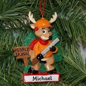 People Season Hunting Personalized Ornament 