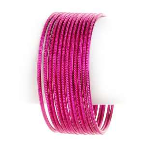  12 pc Solid Color Textured Bangle Bracelet    MANY COLORS 
