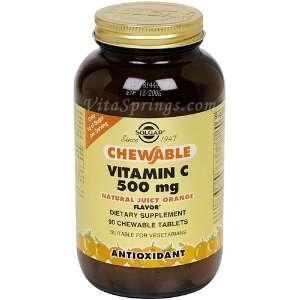  Solgar   Chewable Vitamin C Orange, 500 mg, 90 chewable 