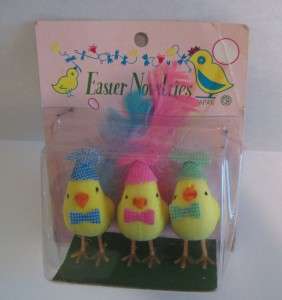 Vintage Easter Novelties Decoration Miniature Chicks  