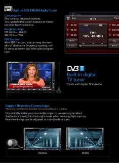 XTRONS TD714GD 2 DIN 7 HD Car DVD Player GPS DVB T NEW  