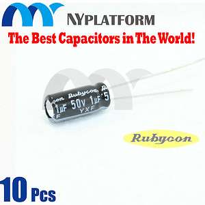 10 PCS RUBYCON Electrolytic Capacitor 1uF 50V 105C  