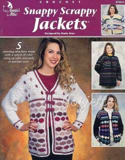 Snappy Scrappy Jackets, Annies crochet patterns  