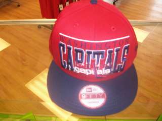 New Era Washington Capitals New Era Snapback Adjustable Hat Brand New 