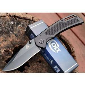  Colt Knives 332 Black Linerlock Knife with Pocket Clip 