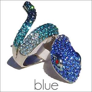 Swarovski Snake Crystal Ring Size 6 9 Womens Designer Jewelry KS9738 