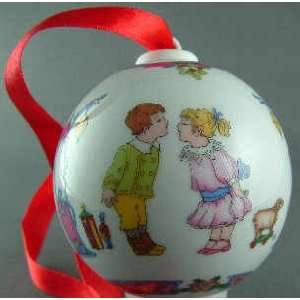  Christmas Ball Hutschenreuther 2002 Motif Mistletoe 