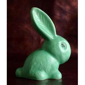 Sylvac 990 Green Snub Nose Bunny 5 inch in height