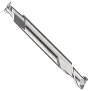 Speed Steel End Mill, Stub Length, Uncoated (Bright), 2 Flutes, Double 