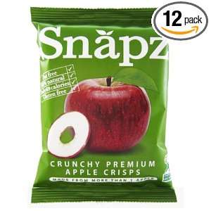 Snapz Apple Chips Plain, 0.7 Ounce (Pack of 12)  Grocery 
