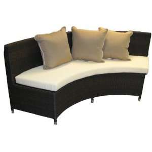  Como Quarter Round Sofa (Espresso) (84.00H x 23.00W x 32 