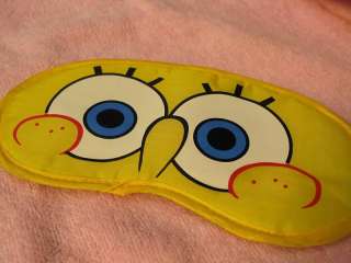 Lovely SpongeBob Face Soft Travel Sleep Eye Mask  