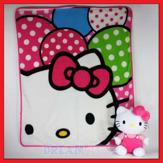 Sanrio Hello Kitty 50 Soft Fleece Blanket with 14 Plush Doll PINK 