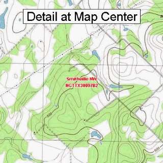   Topographic Quadrangle Map   Smithville NW, Texas (Folded/Waterproof