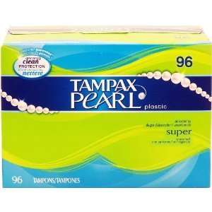  Tampax Pearl super absorbency tampons, plastic applicator 
