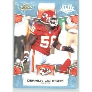  Edition Super Bowl XLIII GLOSSY # 158 Derrick Johnson   Kansas City 