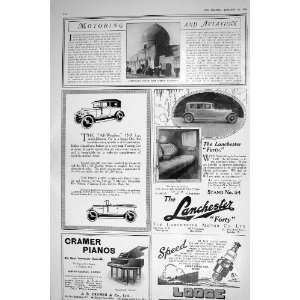  1921 CROSSLEY MOTOR CAR BAGHDAD LANCHESTER ADVERTISEMENT 