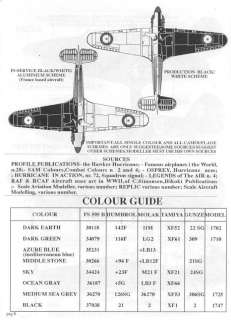 Sky Models Decals 1/48 HAWKER HURRICANE Fighter #1  