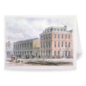 View of Soho Square and Carlisle House (w/c   Greeting Card (Pack of 