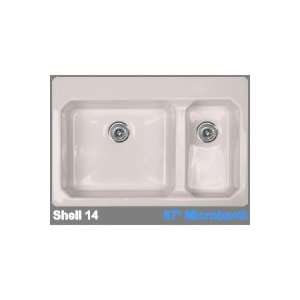   Advantage 3.2 Double Bowl Kitchen Sink with Single Faucet Hole 63 1 67