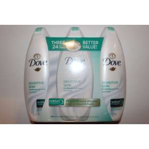  Dove Sensitive Skin Nourishing Body Wash, Value Pack, 24 