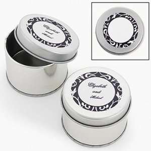   Classic Black & White Tins   Party Themes & Events & Party Favors