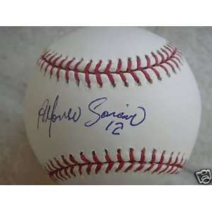  Alfonso Soriano Signed Baseball   Official Ml Sports 