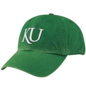   Jayhawks Kelly Green Patrick Cleanup Adjustable Hat
